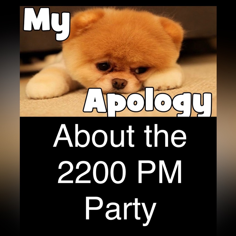 My Apologies about the Slow Shares